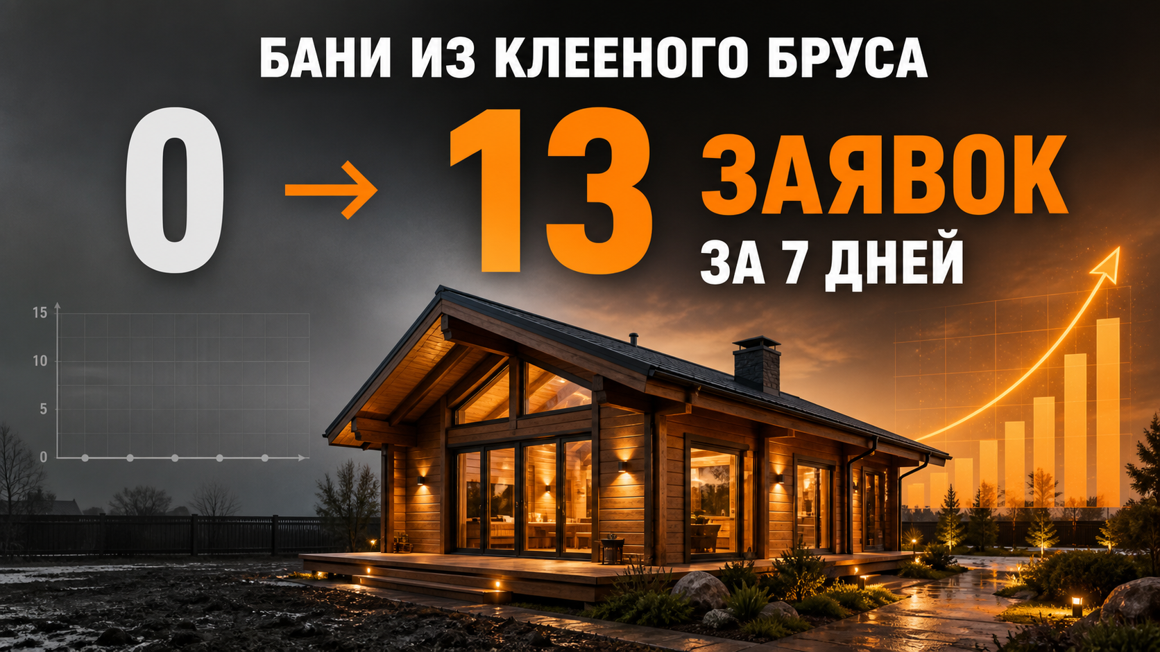 Баннер с результатами кейса